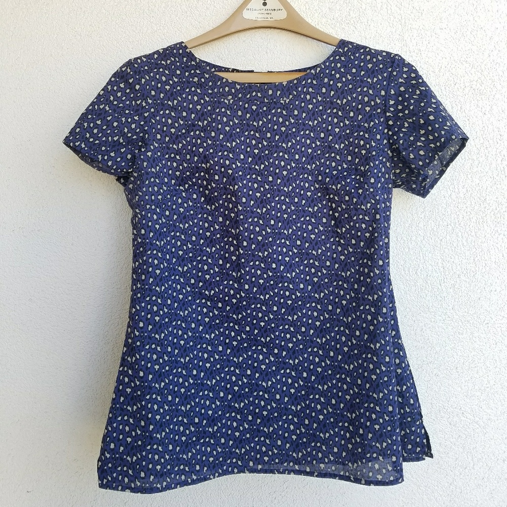 Purple leopard top